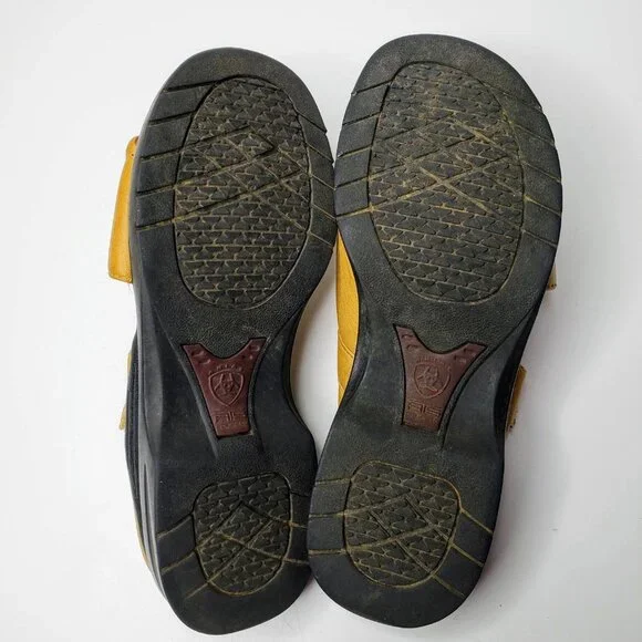 Ariat Distressed Leather Two Strap Slide On Sandals 6B - Picture 9 of 11